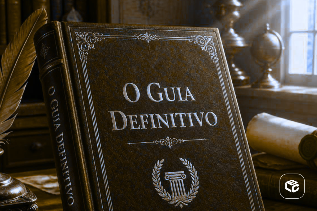Livro com texto auxilia " O guia definitivo"